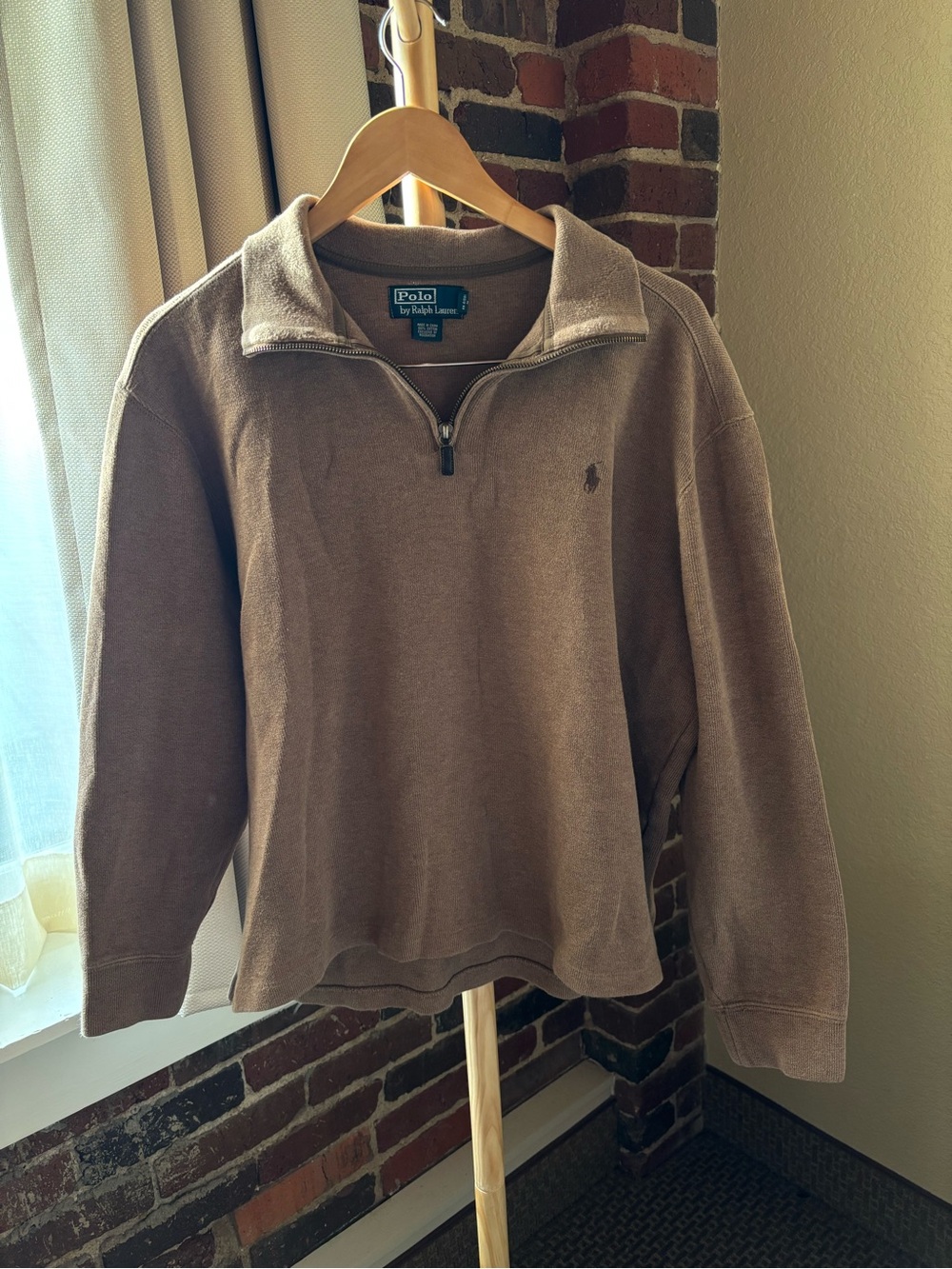Polo by Ralph Lauren Men's Half-Zip Fleece Sweater Size L
